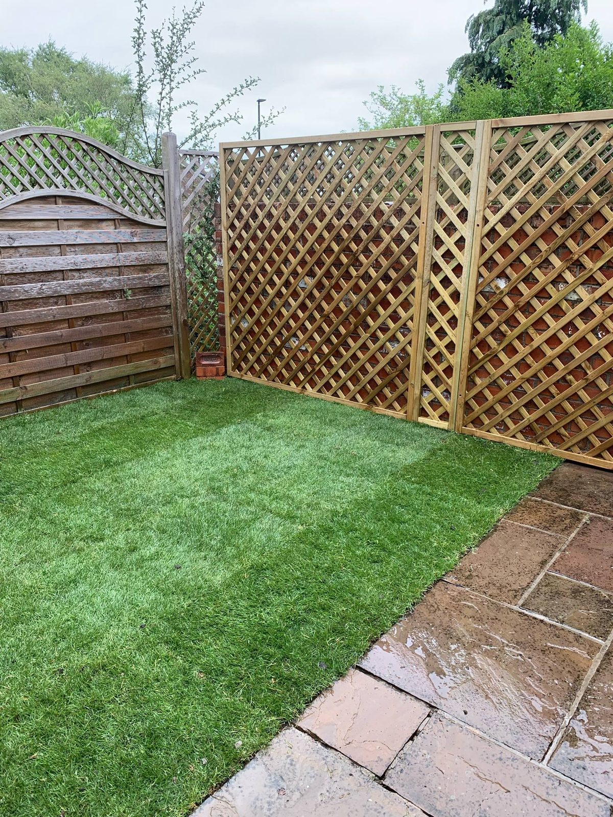 Artificial grass installation by Roebuck Gardening and Property Services