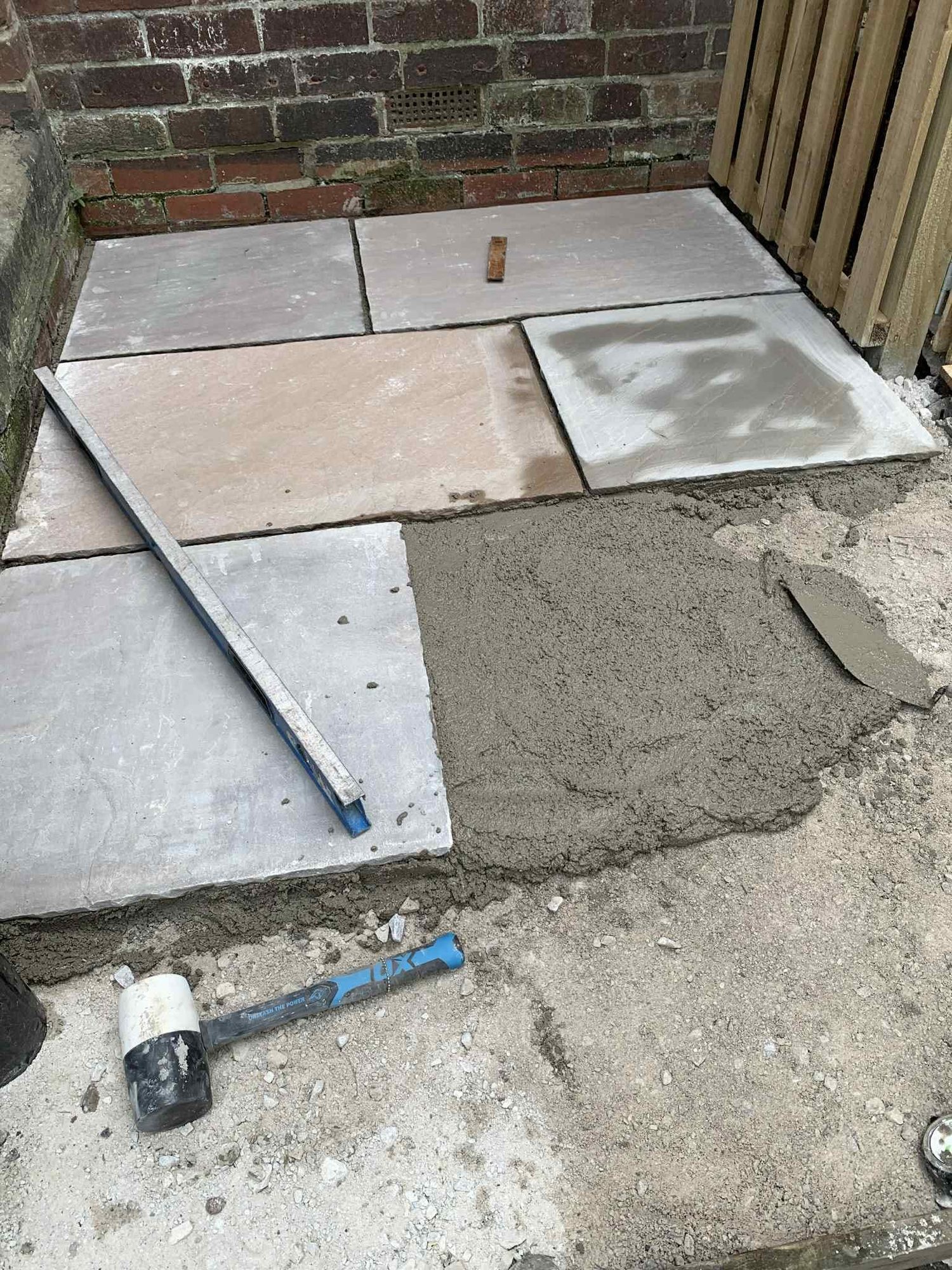 Patio installation by Roebuck Gardening and Property Services